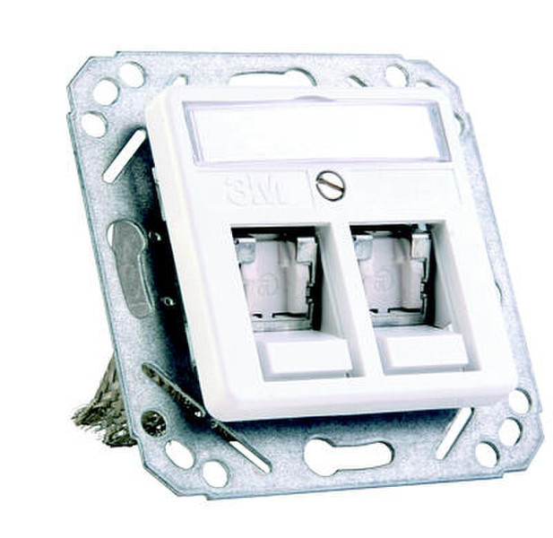 3M 60-516-09600 2 x RJ45 White cable interface/gender adapter