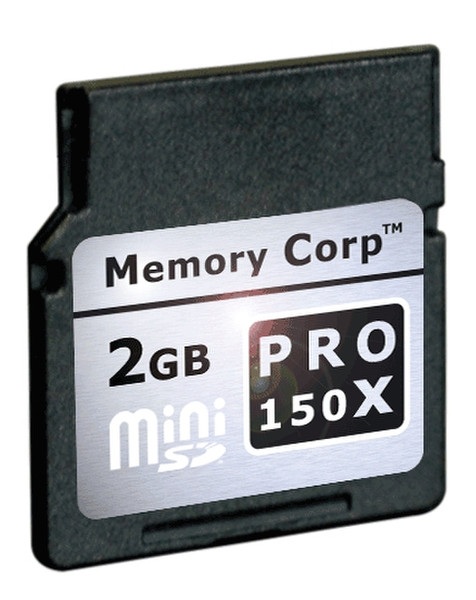 Memory Corp 2 GB PRO X miniSD Card (MSDC) X150 2GB MiniSD memory card