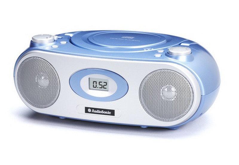 AudioSonic CD-1578 Portable CD player Blau, Weiß CD-Spieler