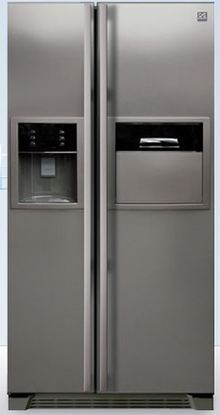 Daewoo FRN-U20GFV freestanding A Grey side-by-side refrigerator