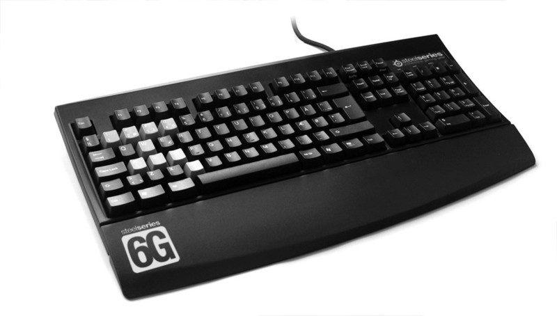 Icemat SteelKeys 6G DK USB+PS/2 QWERTY Black keyboard