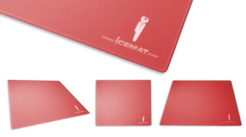 Icemat Red 2nd Edition Red mouse pad