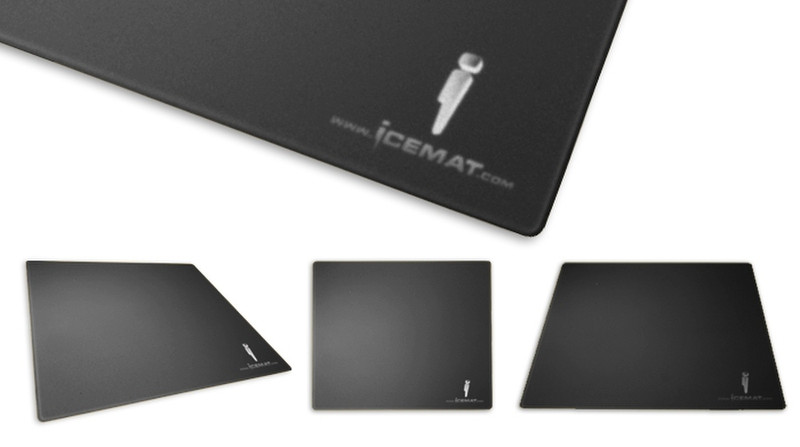 Icemat Black 2nd Edition Black mouse pad
