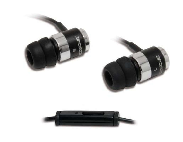 Scosche IDR400m Binaural Wired Black mobile headset