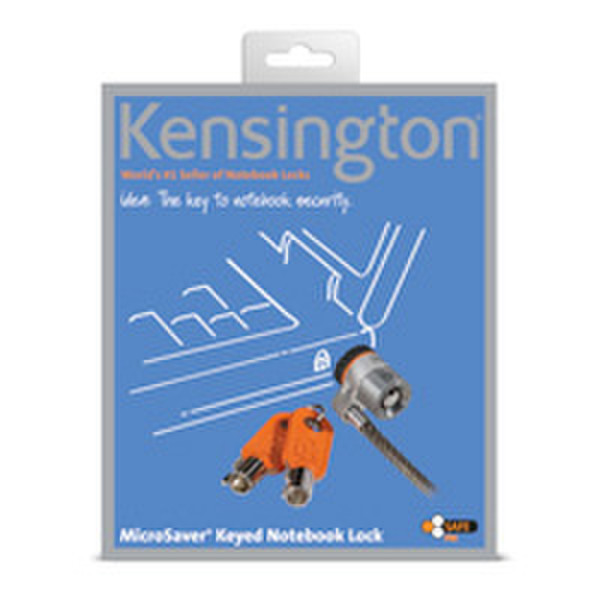 Kensington MicroSaver 1.83м Черный, Cеребряный кабельный замок