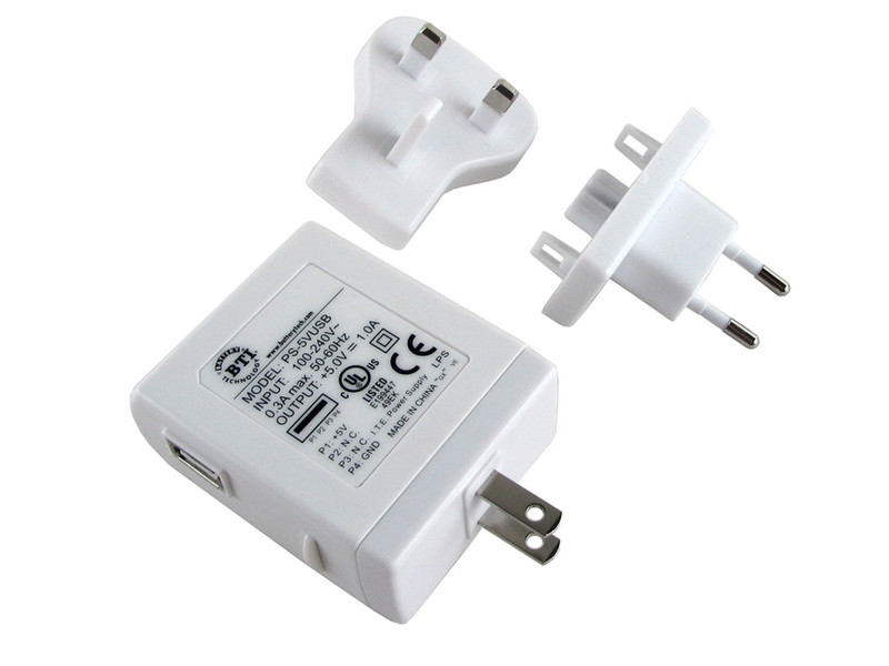 BTI PS-5VUSB White power adapter/inverter