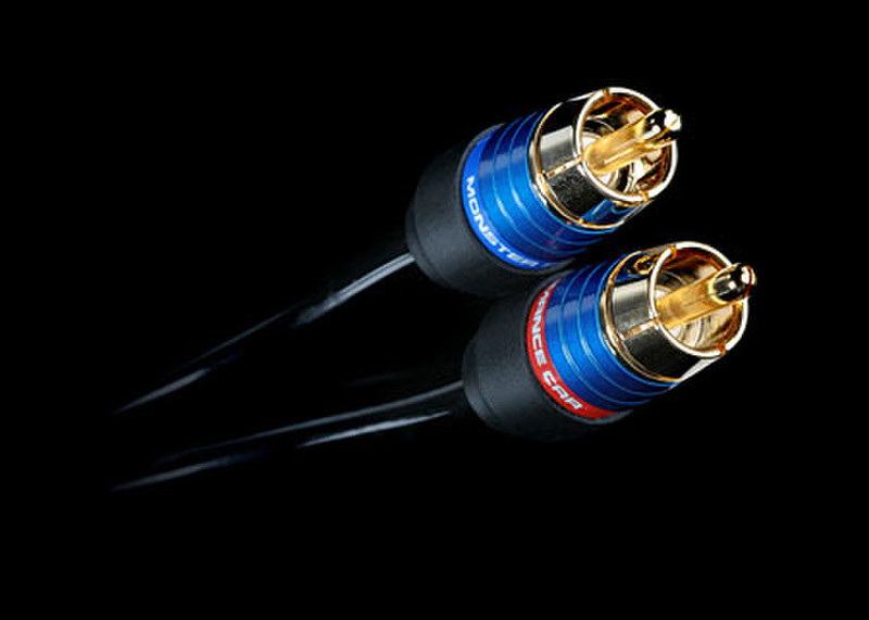 Monster Cable MPC I202 2C-3M 3m 2 x RCA Schwarz, Blau Audio-Kabel