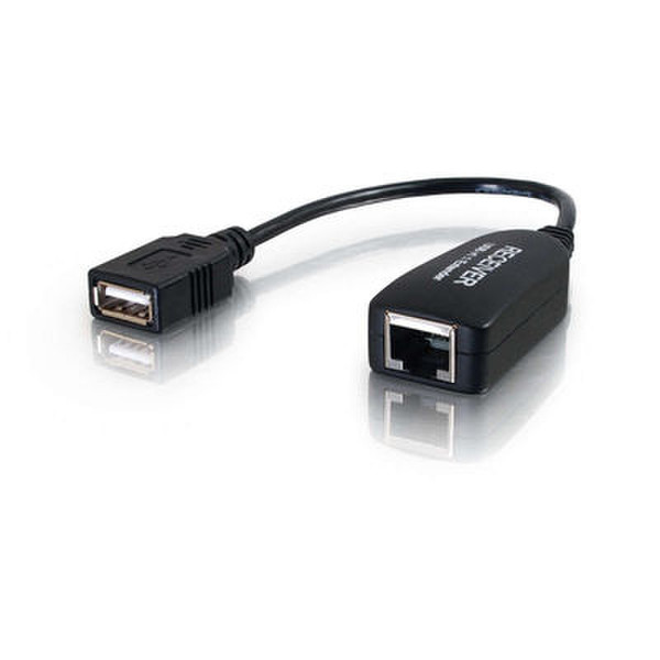 C2G 29350 USB A RJ45 Black cable interface/gender adapter