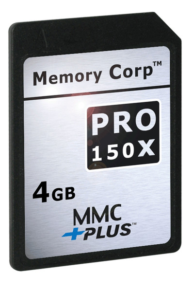 Memory Corp 4 GB PRO X Multimedia Card 4.0 (MMCPlus) X150 4GB MMC Speicherkarte