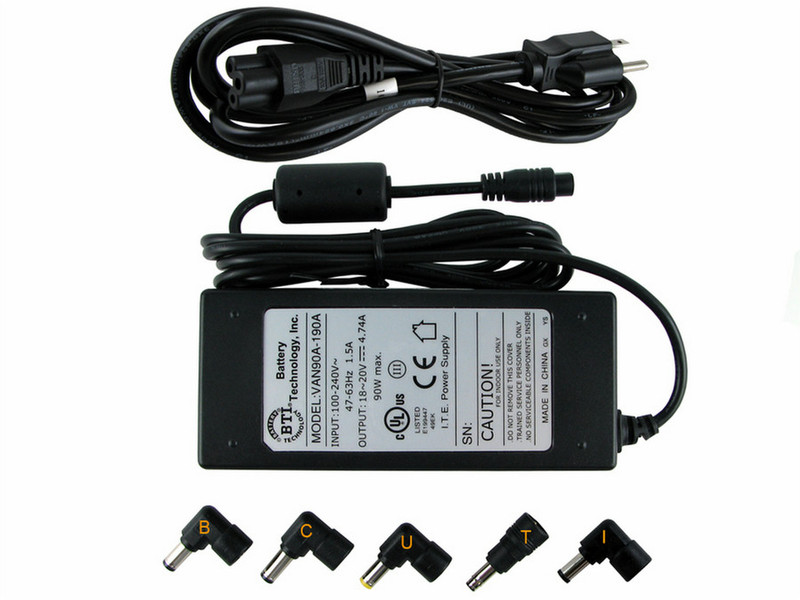 BTI AC-U90W-GT 90W Black power adapter/inverter