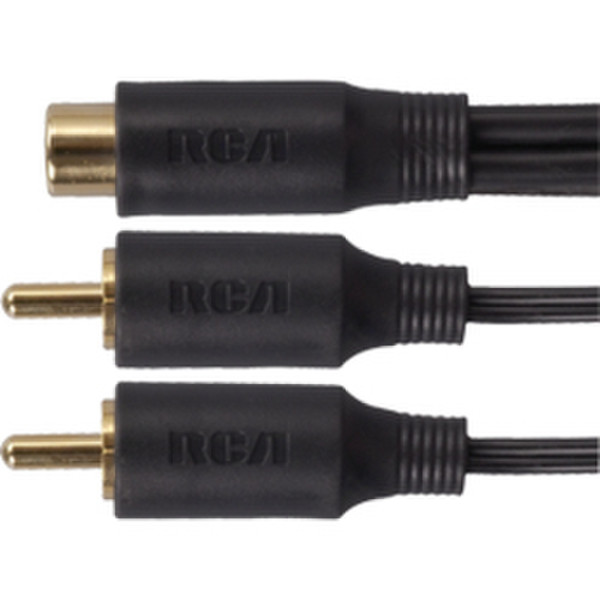 Audiovox AH201 RCA 2 x RCA Schwarz Kabelschnittstellen-/adapter