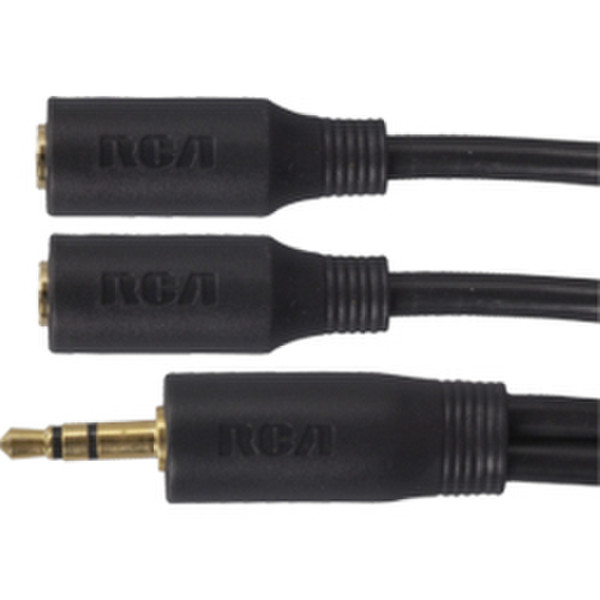 Audiovox 1.8m Stereo Headphone 1.8м 3.5mm Черный аудио кабель