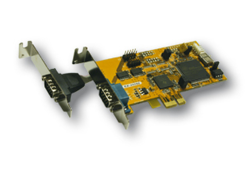 EXSYS EX-44292 LowProfile PCI-Express 2S Serial RS-232 card Schnittstellenkarte/Adapter