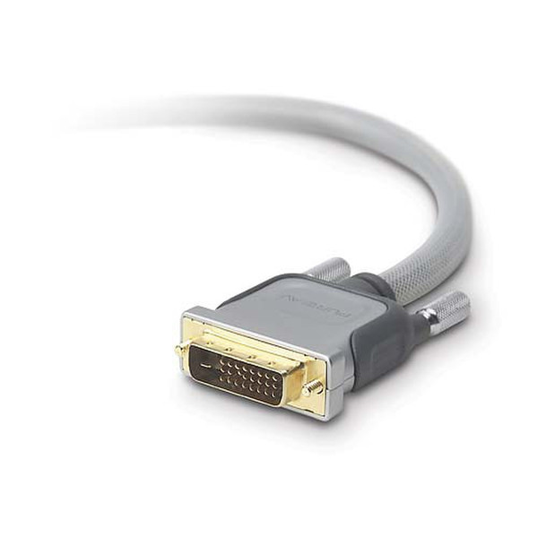 Belkin AV51400-04 4.9m Black,Grey DVI cable
