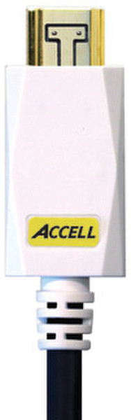 Accell B100C-010B-43 3m HDMI HDMI Schwarz, Weiß HDMI-Kabel