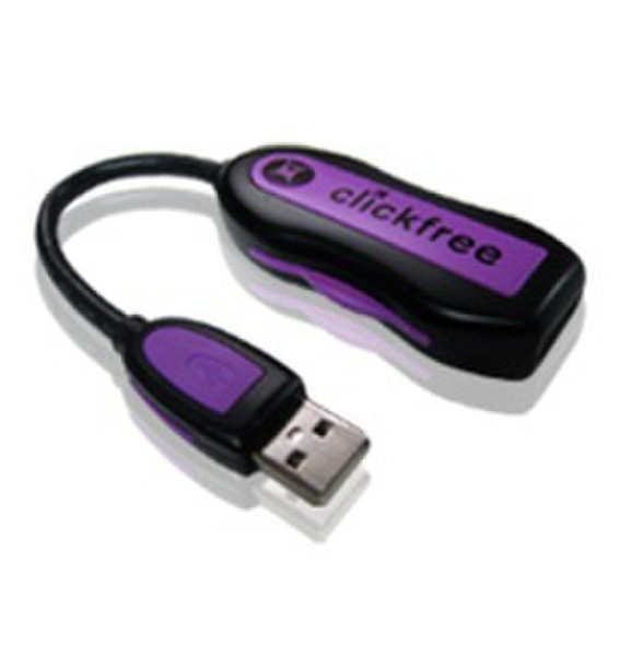 Clickfree CAB101 USB 2.0 Black,Purple cable interface/gender adapter