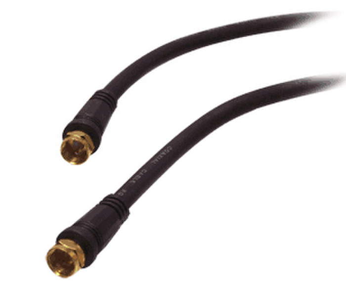 Siig F-Type Plug/F-Type Plug Plug Plug Black cable interface/gender adapter