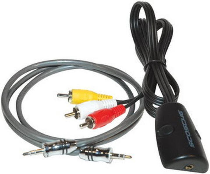Scosche DCAXUV 0.9м RCA Черный, Серый аудио кабель