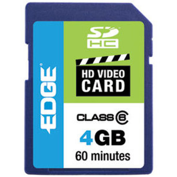 Edge 4GB SDHC HD Video Memory Card 4GB SDHC memory card