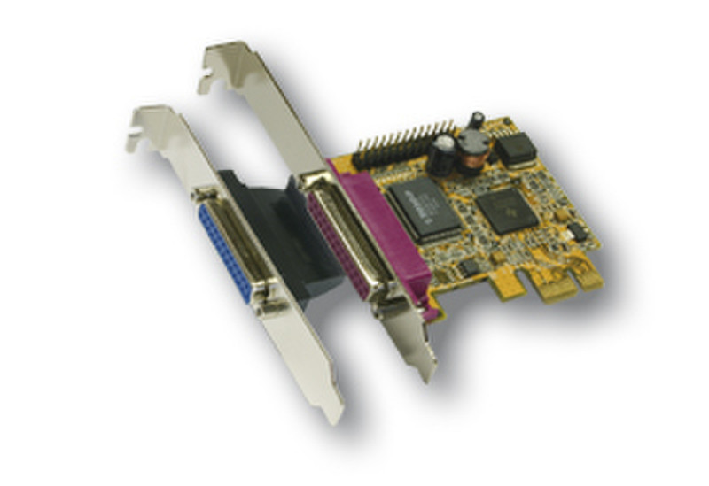 EXSYS EX-44012 2P PCI-Express Parallel card EPP/ECP with Moschip Chip-Set интерфейсная карта/адаптер