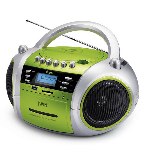 jWIN JXCD573 Portable CD player Green,Silver