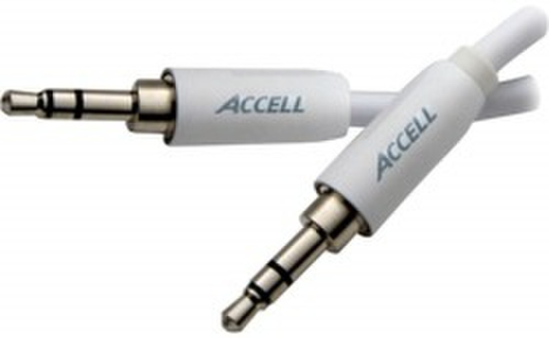 Accell L096B-007J 2m 3.5mm 3.5mm White audio cable