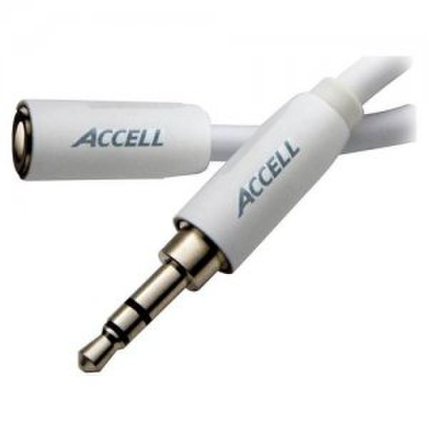 Accell L099B-006J 1.8м 3,5 мм 3,5 мм Белый аудио кабель