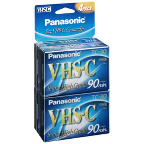 Panasonic 4 VHS-C Video сassette 90min 4Stück(e)