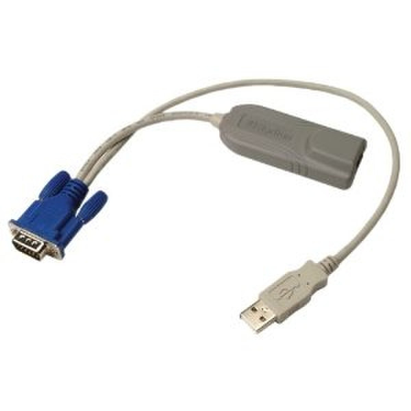 Raritan P2CIM-AUSB Bulk pack 0.3m Mehrfarben, Grau Tastatur/Video/Maus (KVM)-Kabel