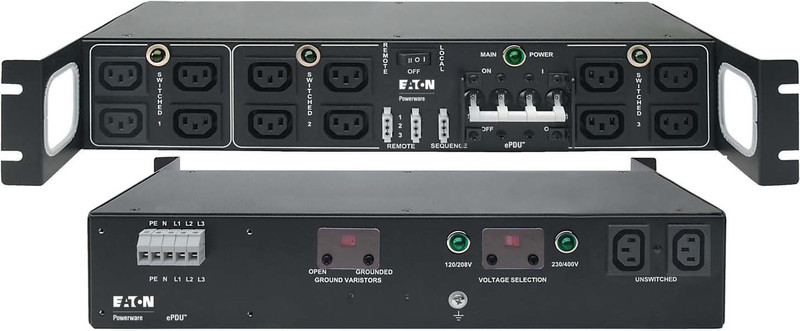 Eaton PC302-I/MTD 14AC outlet(s) 2U Black power distribution unit (PDU)