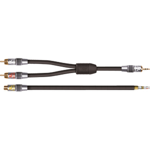 Audiovox PR129N 1.83м Черный, Золотой, Cеребряный адаптер для видео кабеля