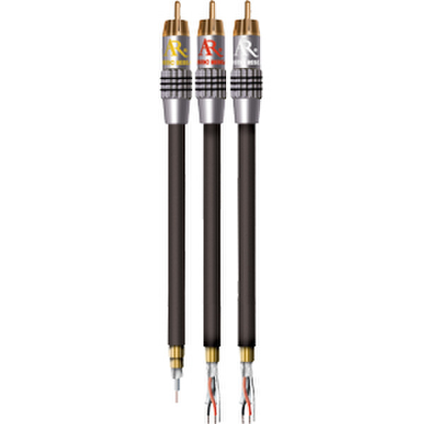 Audiovox PR160N 0.91m RCA Black,Gold,Silver composite video cable