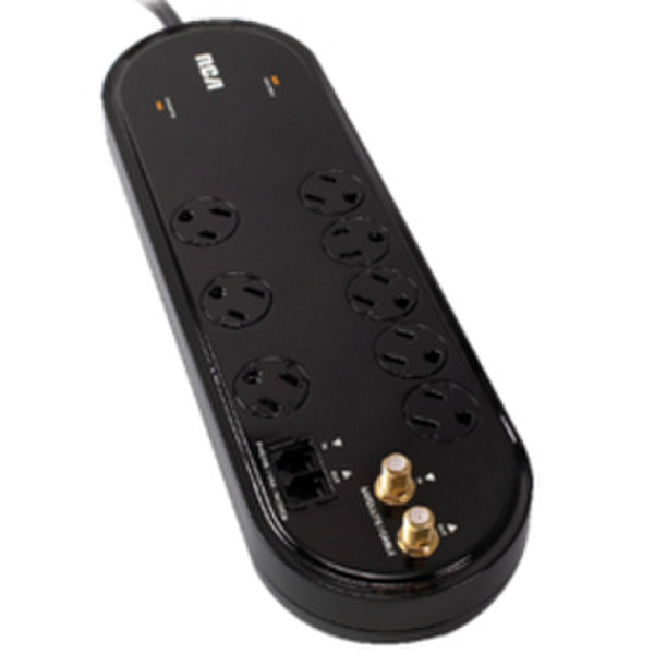 Audiovox PS28210B 8AC outlet(s) 1.22m Black surge protector