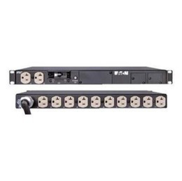Eaton PW103BA1U190 12AC outlet(s) 1U Black power distribution unit (PDU)