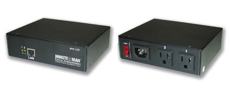 Minute Man RPM1521 2AC outlet(s) Black power distribution unit (PDU)