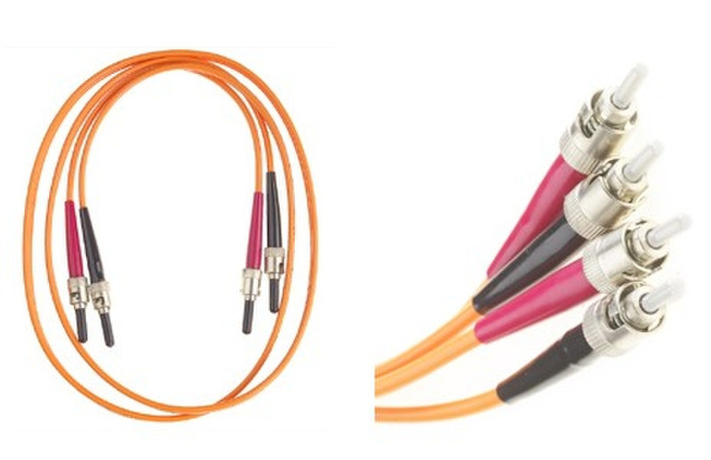 Mercodan Fiber Optic Cable 3.0m, (ST to ST) 3m fiber optic cable