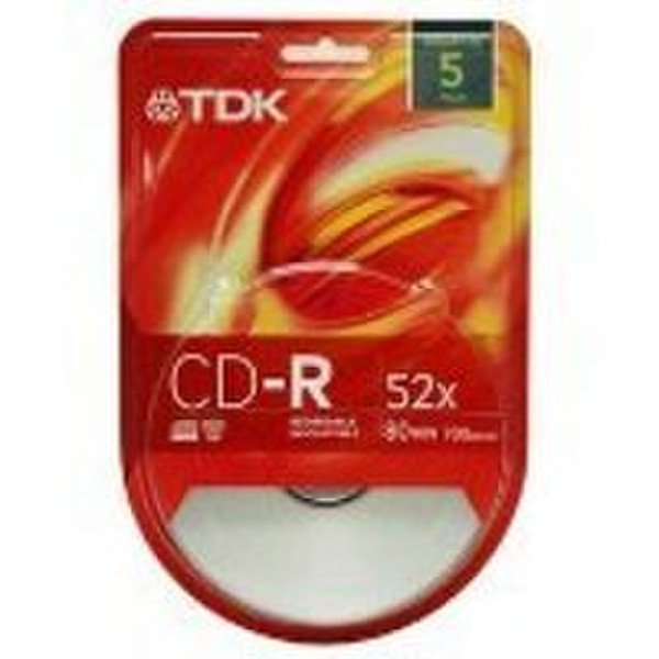 TDK 48781 CD-R 700МБ 5шт чистые CD