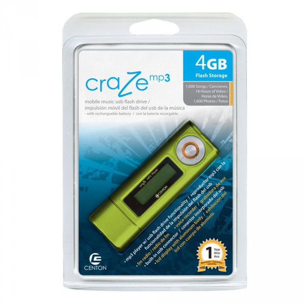 Centon 4GB Craze MP3 PMP 4GB Green