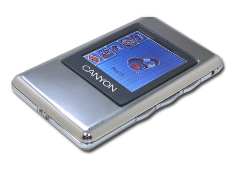 Canyon MP3 Player/Radio Flash, 1024MB Tuner 87.5 ~ 108MHz, USB2.0, Build-in LCD Display, Silver