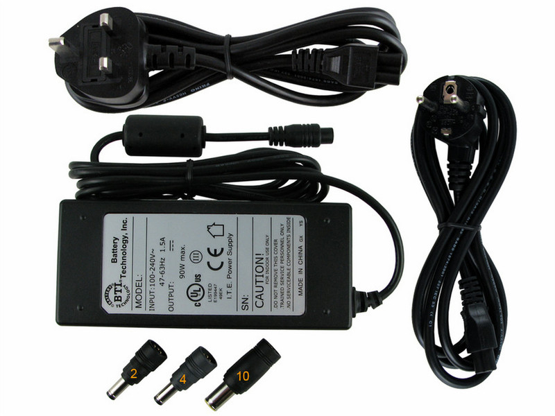 BTI AC-U90EU-IB 90W Black power adapter/inverter