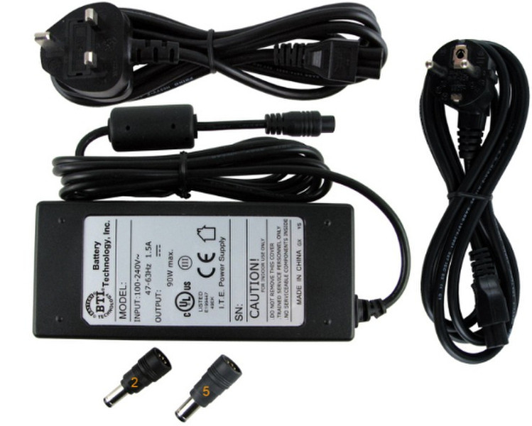 BTI AC-U90EU-TS Indoor Black mobile device charger