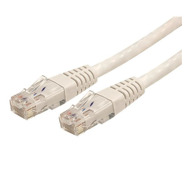 StarTech.com C6PATCH8WH 2.44м Белый сетевой кабель