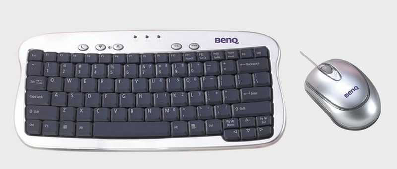 Benq Mini Buddy 6512ME + M102 USB+PS/2 QWERTY Silber Tastatur