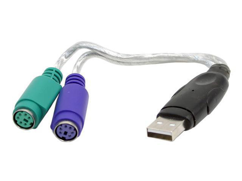 Micropac SBT-PS2U USB A PS/2 Black,Green,Transparent,Violet cable interface/gender adapter