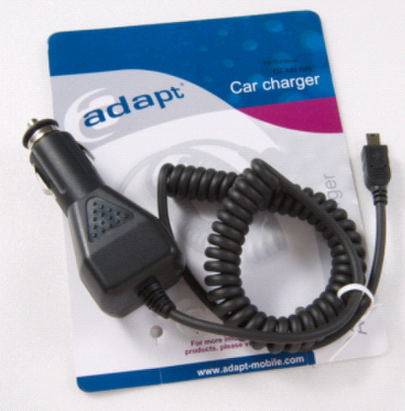 Adapt Car Charger Mini-USB Auto Black mobile device charger