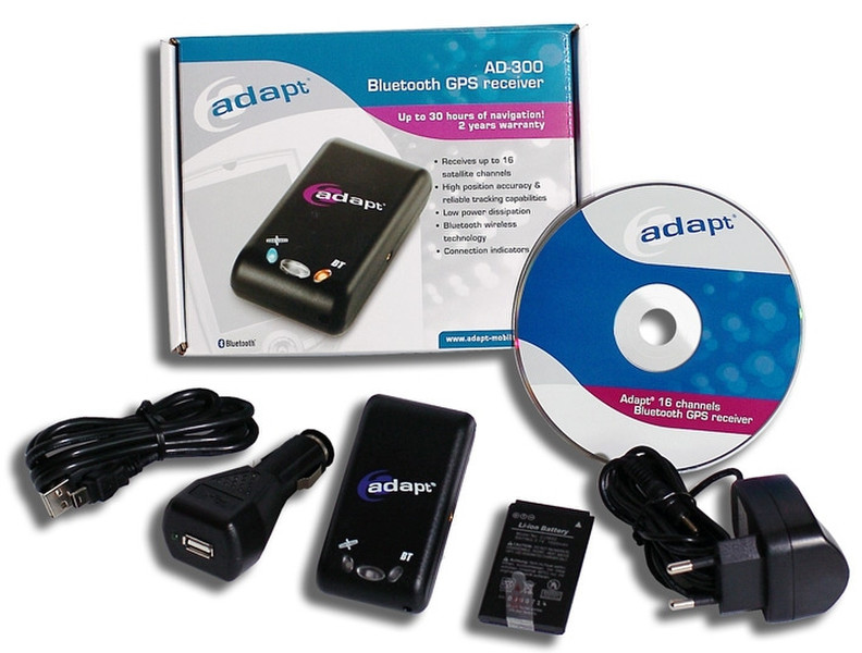 Adapt AD-300 Nemerix 16 channel Bluetooth GPS receiver