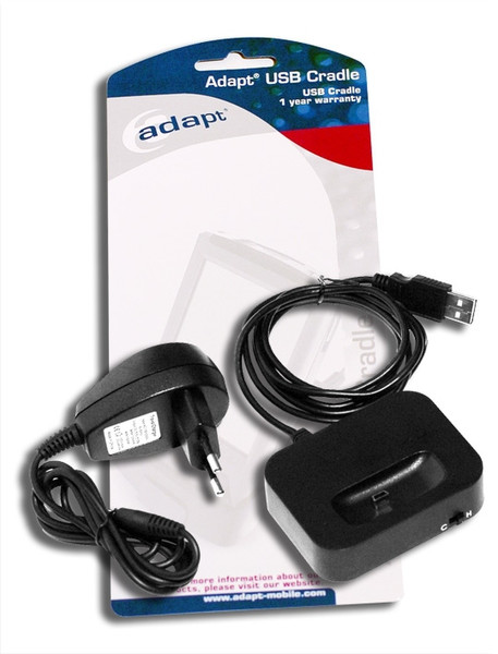 Adapt USB Cradle for Qtek S100/110 Black mobile phone cable