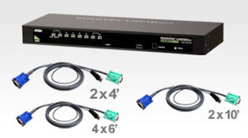 Aten CS1308KIT Монтаж в стойку KVM переключатель