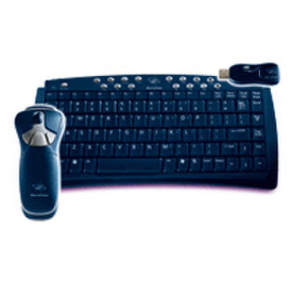 Gyration GO Pro Optical Air Mouse and Compact Keyboard Suite 9m Беспроводной RF клавиатура