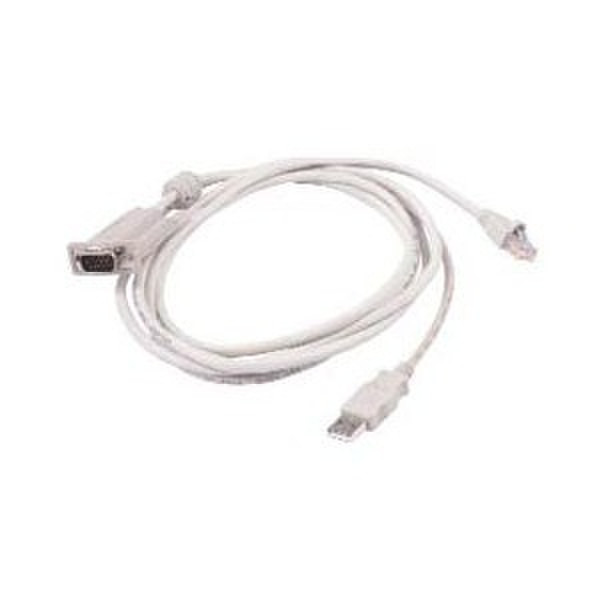 Raritan MCUTP06-USB 0.6m Weiß Tastatur/Video/Maus (KVM)-Kabel